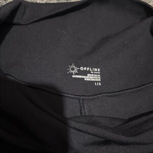 OFFLINE by Aerie Black Crossover Leggings